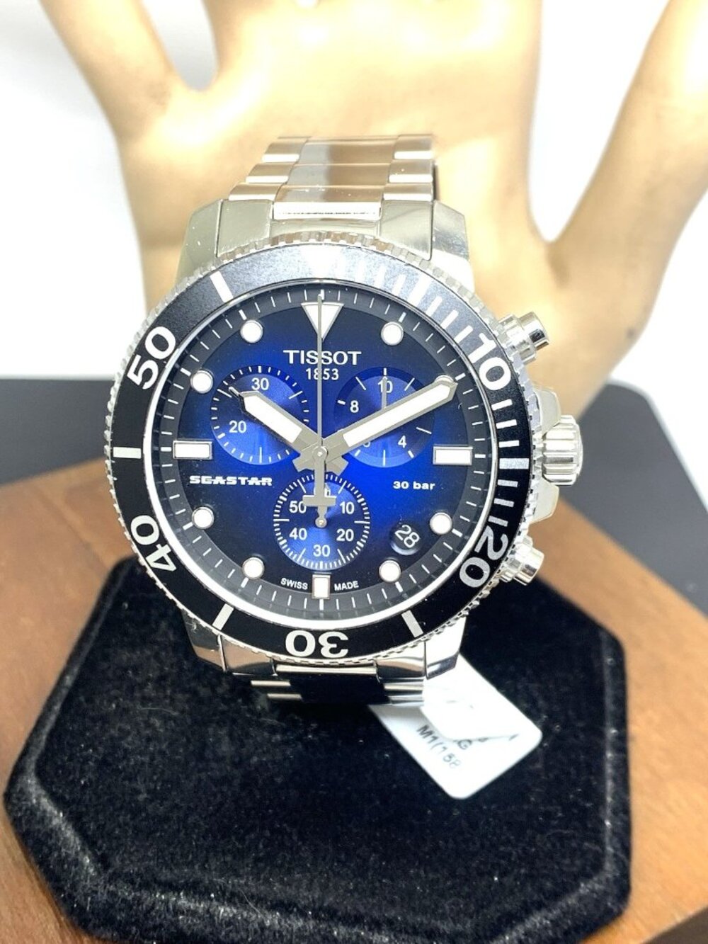 Tissot Men's Watch Seastar Chronograph Swiss Quartz Blue Dial T1204171104101